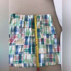 CAPE MADRAS Colorful Plaid Skirt